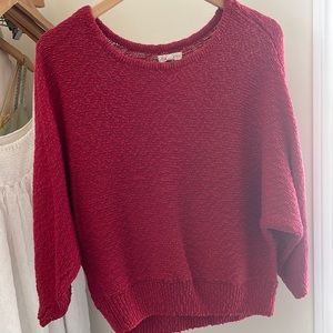 la hearts red sweater